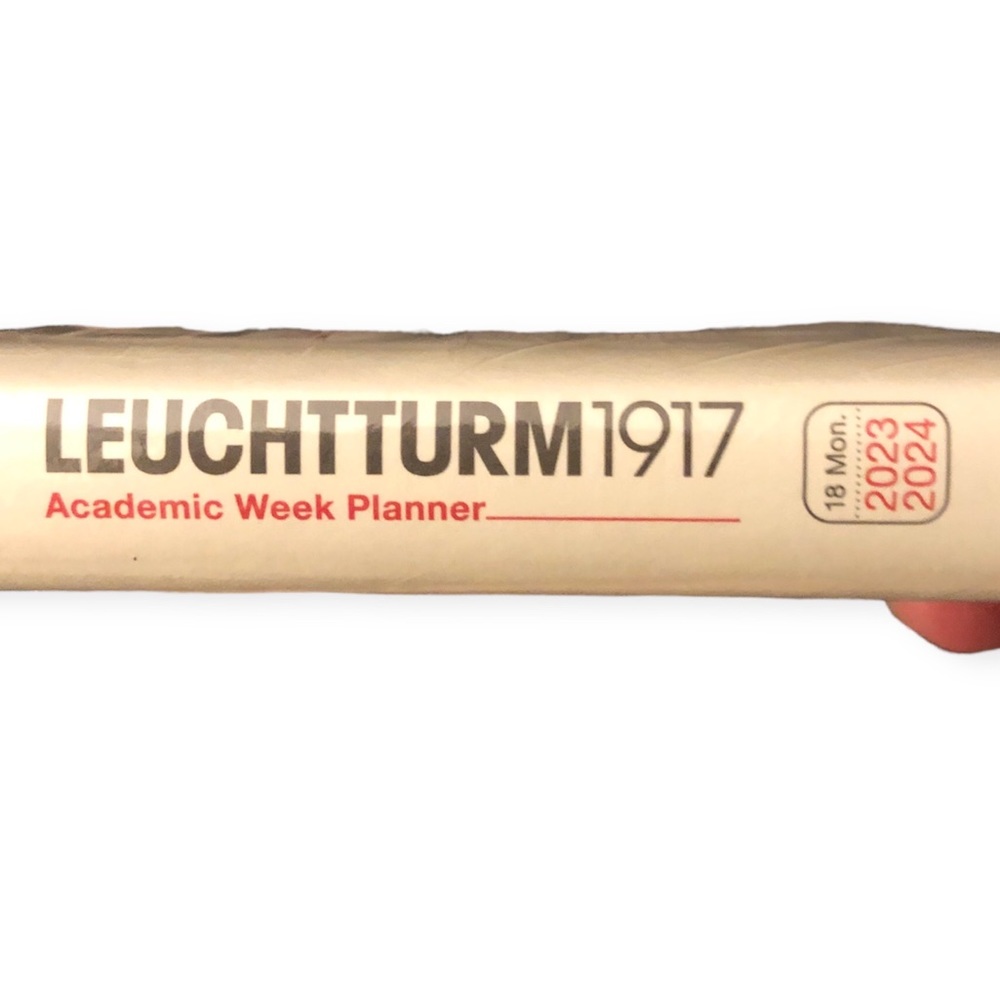 Leuchtturm 1917 2023-2024 A5 Academic Weekly Planner bullet journal NWT Port Red - Picture 8 of 10